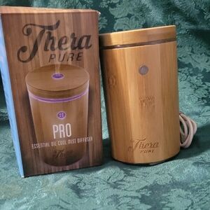 Thera Pure Bamboo Essential Oil Diffuser NIB